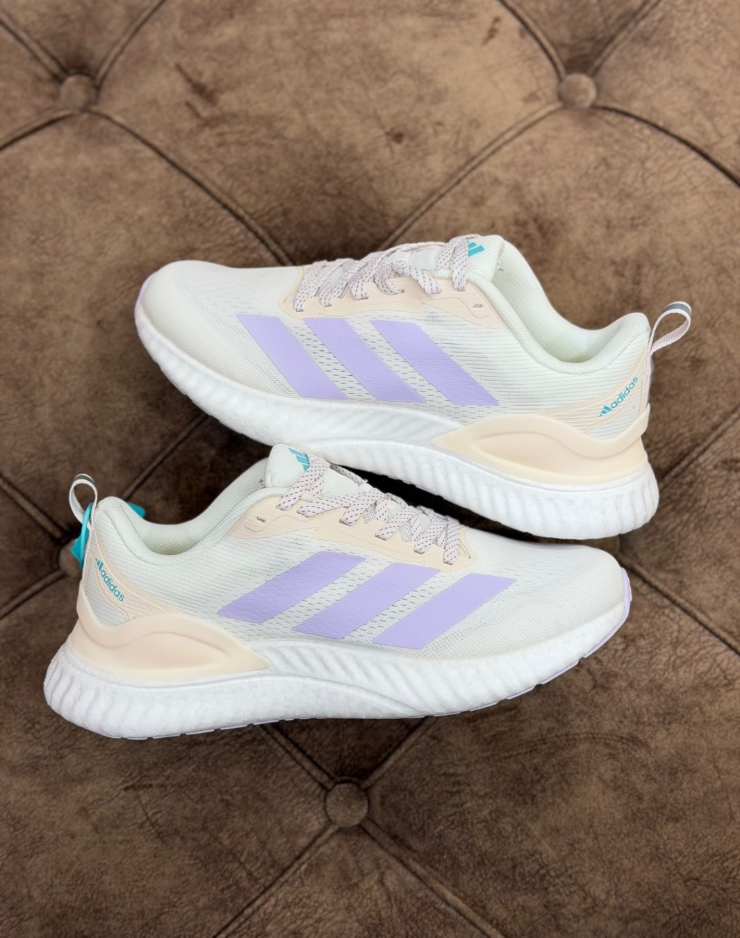 آدیداس بوست سفید یاسی || Adidas Boost White Purple (کد ۸۷۳)