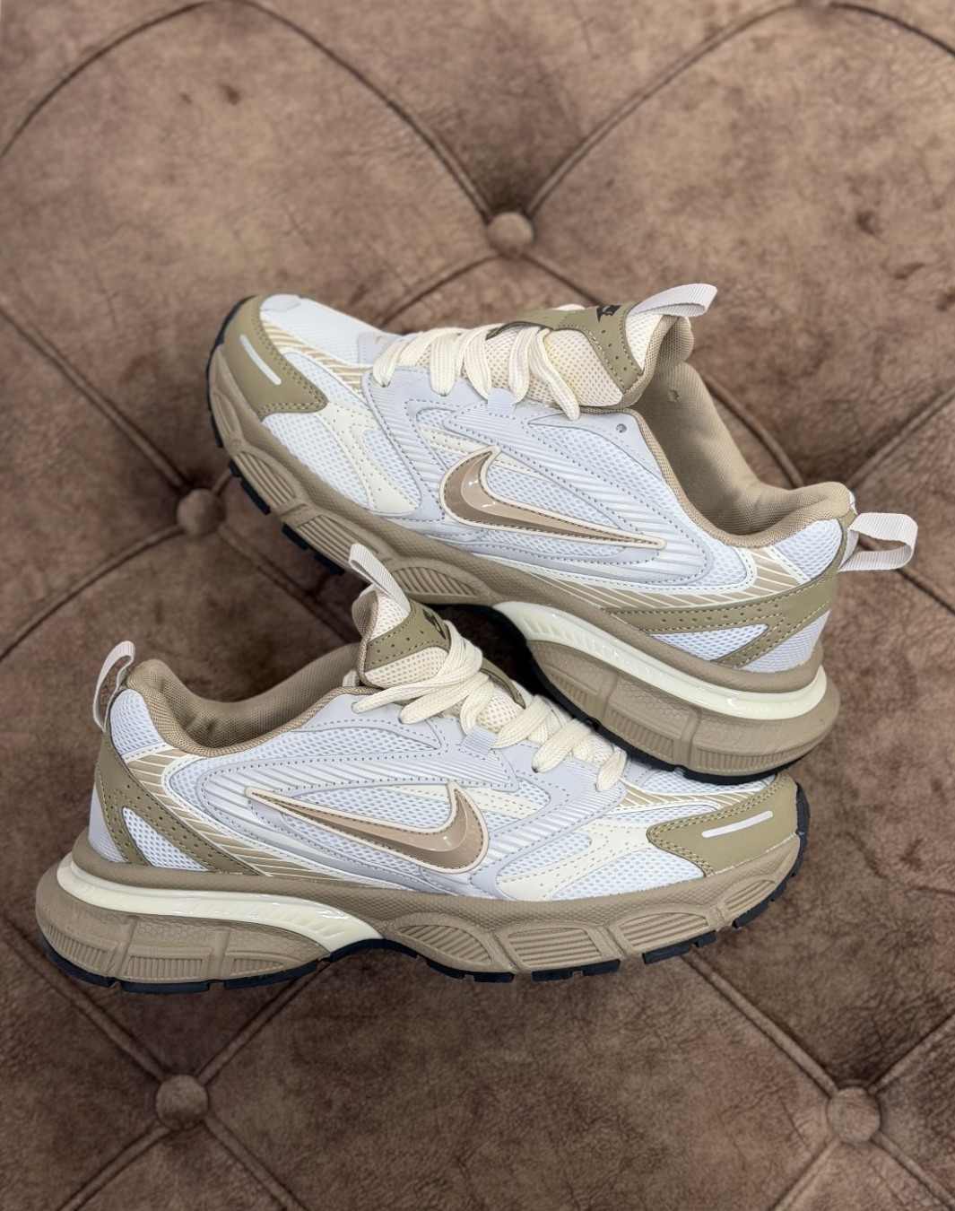 نایکی وی ۵ کی ران طوسی نسکافه ای || Nike V5K-6 Run Runtekk Gray Mocha (کد ۸۶۳)