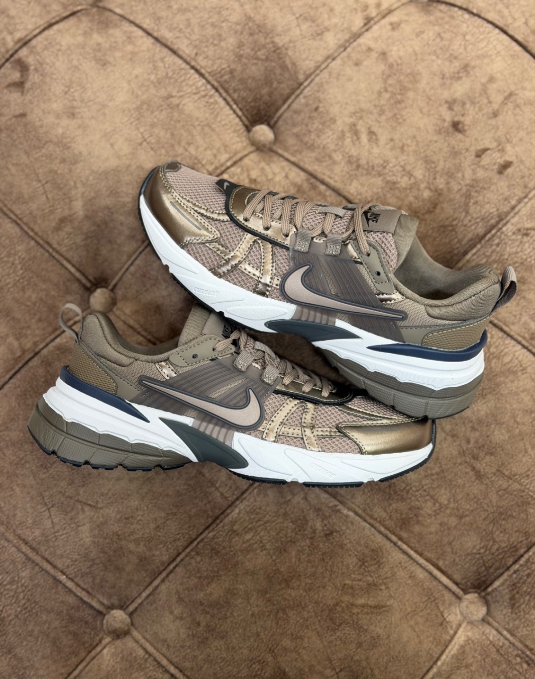 نایکی وی ۲ کی ران قهوه ای || Nike V2K Run Mink Brown (کد ۷۷۸)