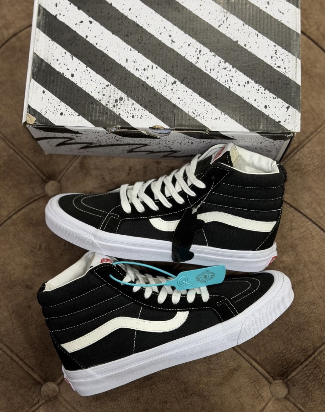 ونس اولد اسکول ساقدار مشکی || Vans SK8 Mid Reissue SF Black (کد ۷۶۲)