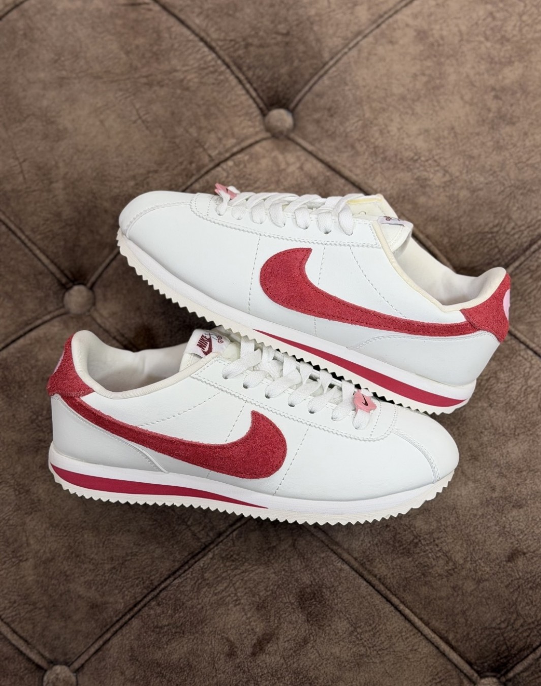 نایکی کورتز ولنتاین دی سفید قرمز || Nike Cortez Valentine’s day Sail Red (کد ۷۶۵)