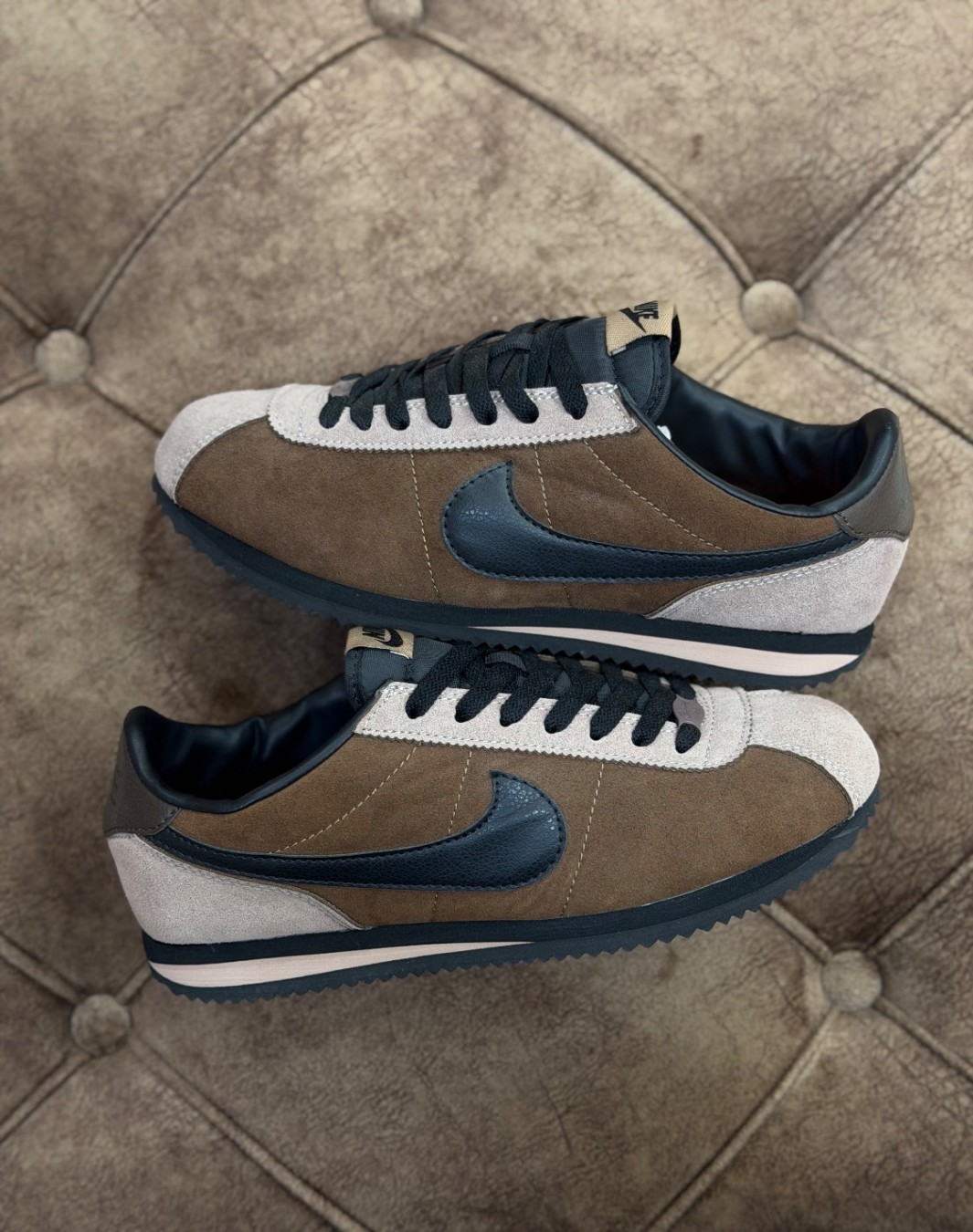 نایکی کورتز قهوه ای تیره || Nike Cortez Brown Black (کد ۷۶۰)