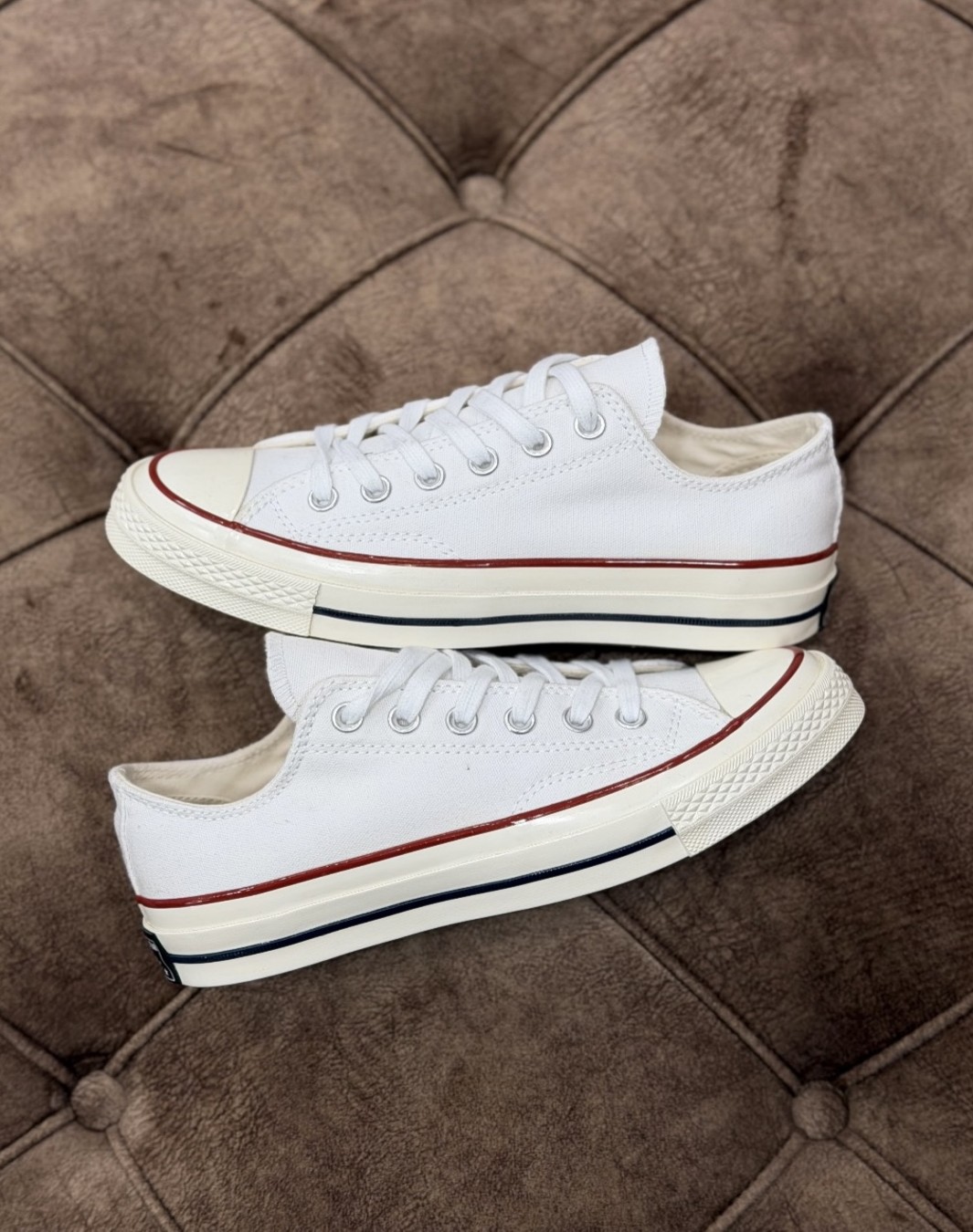 کانورس آل استار ۱۹۷۰ بدون ساق سفید || Converse All Star 1970 Low White (کد ۷۱۰)
