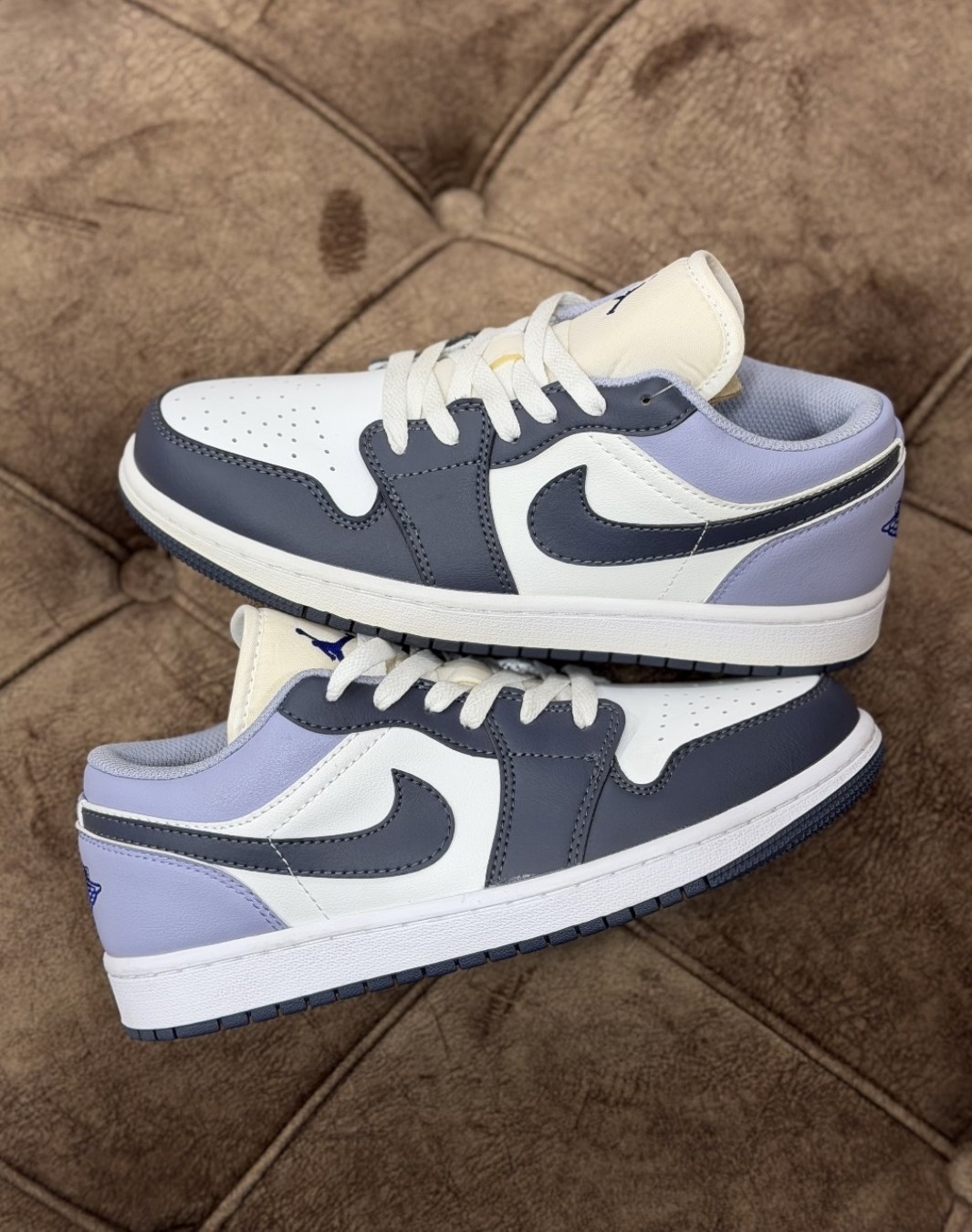 نایکی ایر جردن 1 بدون ساق طوسی یاسی‌ || Nike Air Jordan 1 Low Purple Comet (کد ۶۹۵)
