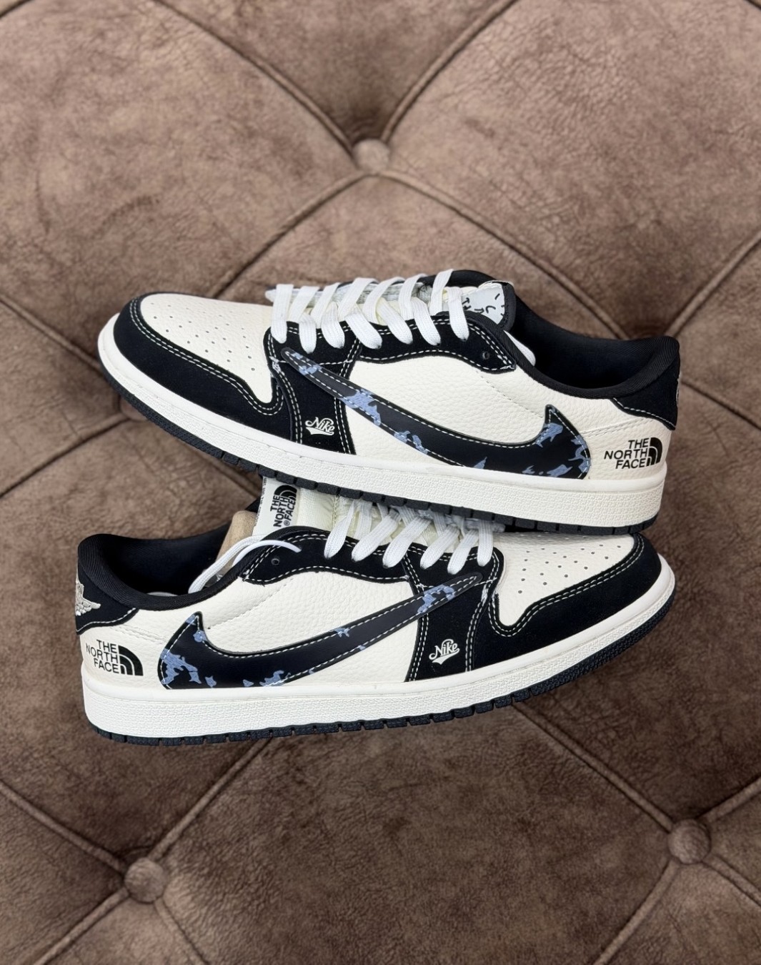 نایکی جردن ۱ ترویس اسکات نورث فیس مشکی || Nike Jordan 1 Travis Scott North Face Black (کد ۶۲۰)