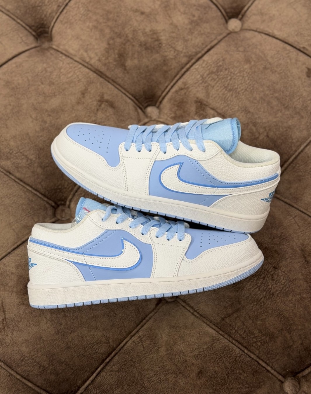 نایکی ایر جردن 1 بدون ساق آیس بلو || Nike Air Jordan 1 Low Ice Blue (کد ۴۶۳)
