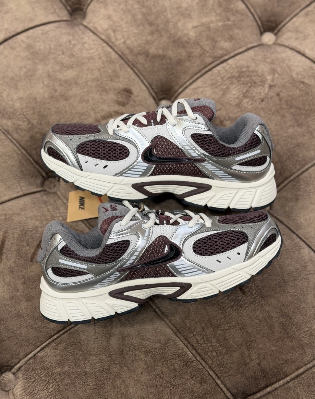 نایکی وی ۵ RNR شرابی نقره ای || Nike V5 RNR Burgundi Silver (کد ۸۵۴)