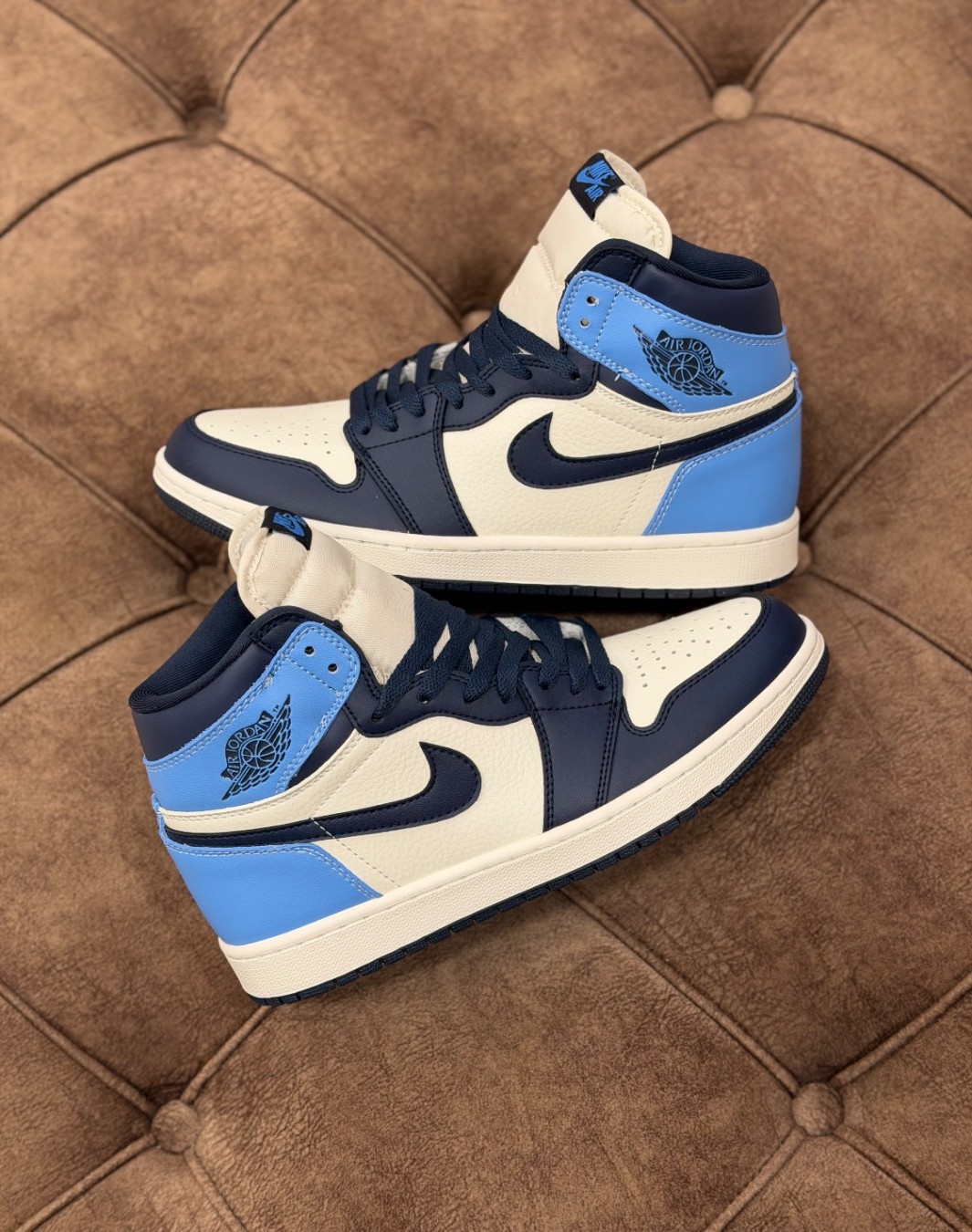 نایکی ایر جردن ۱ ساقدار ابسیدین || Nike Air Jordan 1 Retro High Obsidian (کد ۴۷۷)