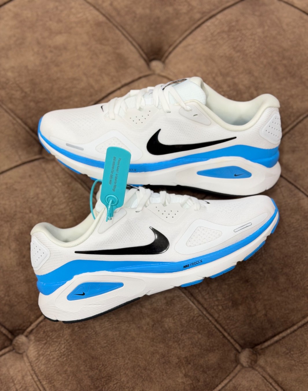 نایکی ری اکت سفید آبی || Nike React White Blue (کد ۹۰۱)