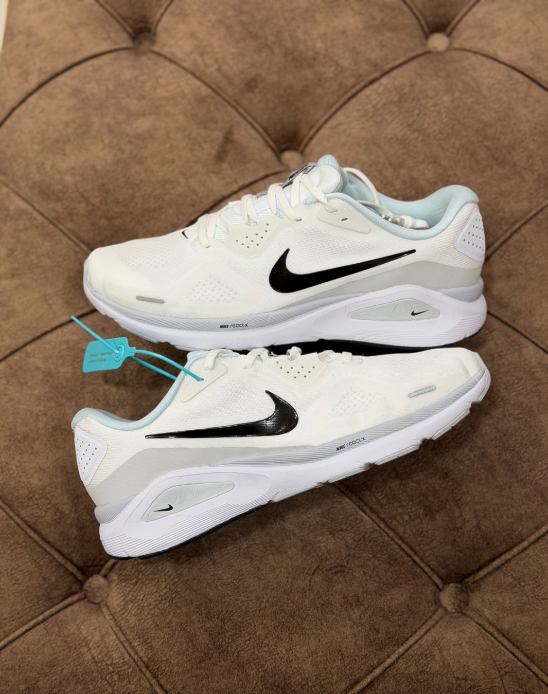 نایکی ری اکت سفید طوسی || Nike React White Gray (کد ۹۰۲)