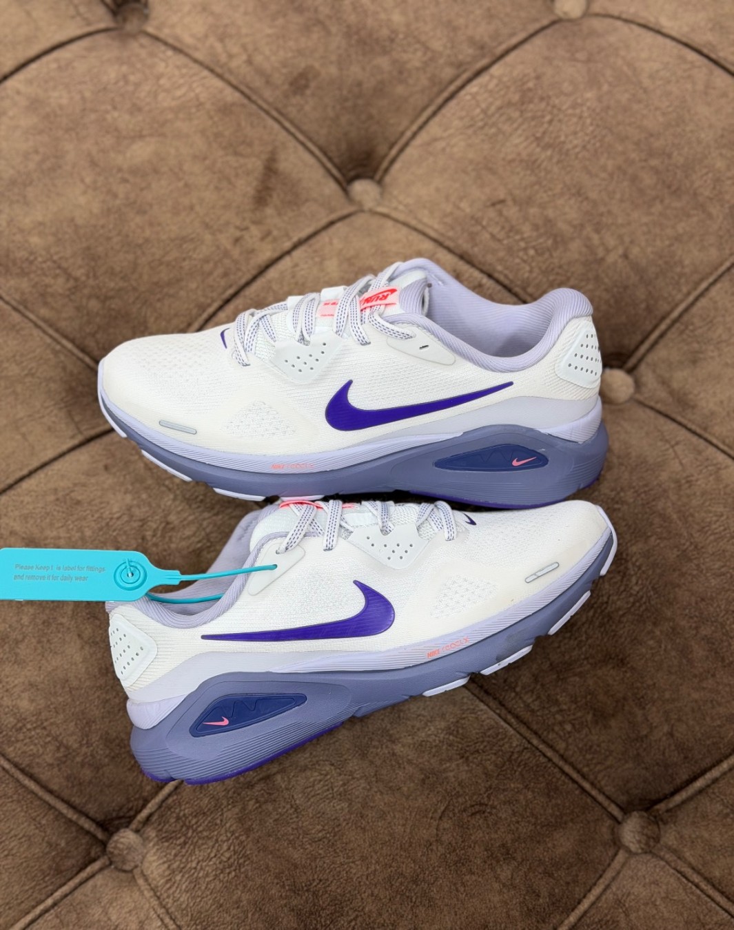 نایکی ری اکت سفید بنفش || Nike React White Purple (کد ۹۰۳)