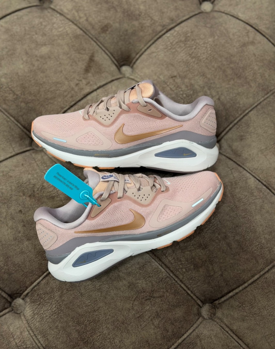 نایکی ری اکت کالباسی طوسی || Nike React Salmon Pink Gray (کد ۹۰۴)