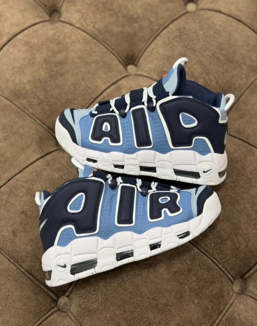 نایکی ایر آپتمپو آبی سرمه ای دنیم || Nike Air more up-tempo Denim (کد ۹۱۷)