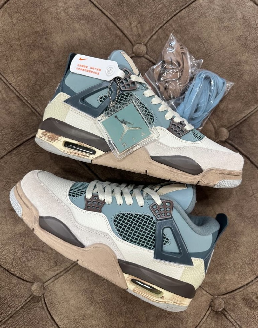 نایکی جردن رترو ۴ اسنورلاکس کاستوم || Nike Jordan Retro 4 Snorlax Custom (کد ۲۳۲)