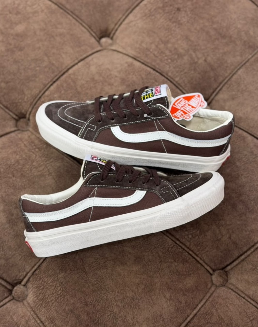 ونس اولد اسکول قهوه ای || Vans SK8 low Reissue SF Brown (کد ۴۴۱)