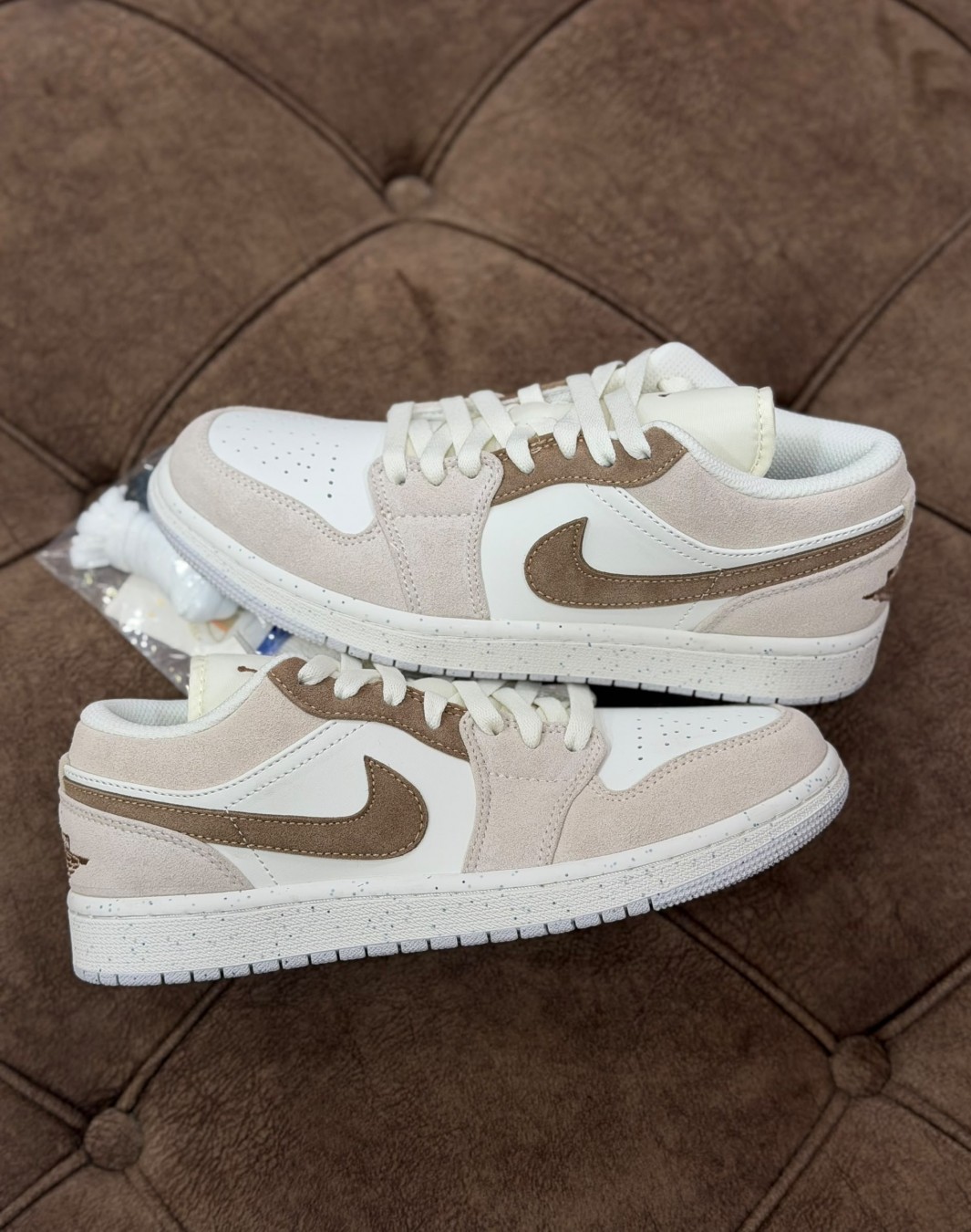 نایکی ایر جردن ۱ بدون ساق لجند براون‌ || Nike Air Jordan 1 Low SE Legend Light Brown (کد ۸۴۰)
