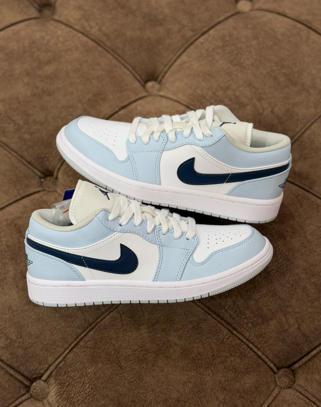 نایکی ایر جردن ۱ بدون ساق آئورا وایت || Nike Air Jordan 1 Low Aura Squardon (کد ۹۶۶)
