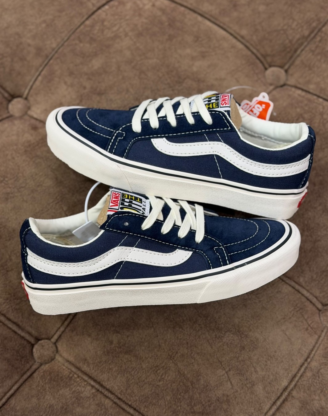 ونس اولد اسکول سرمه ای || Vans SK8 Low Reissue SF Navy (کد ۷۵۵)