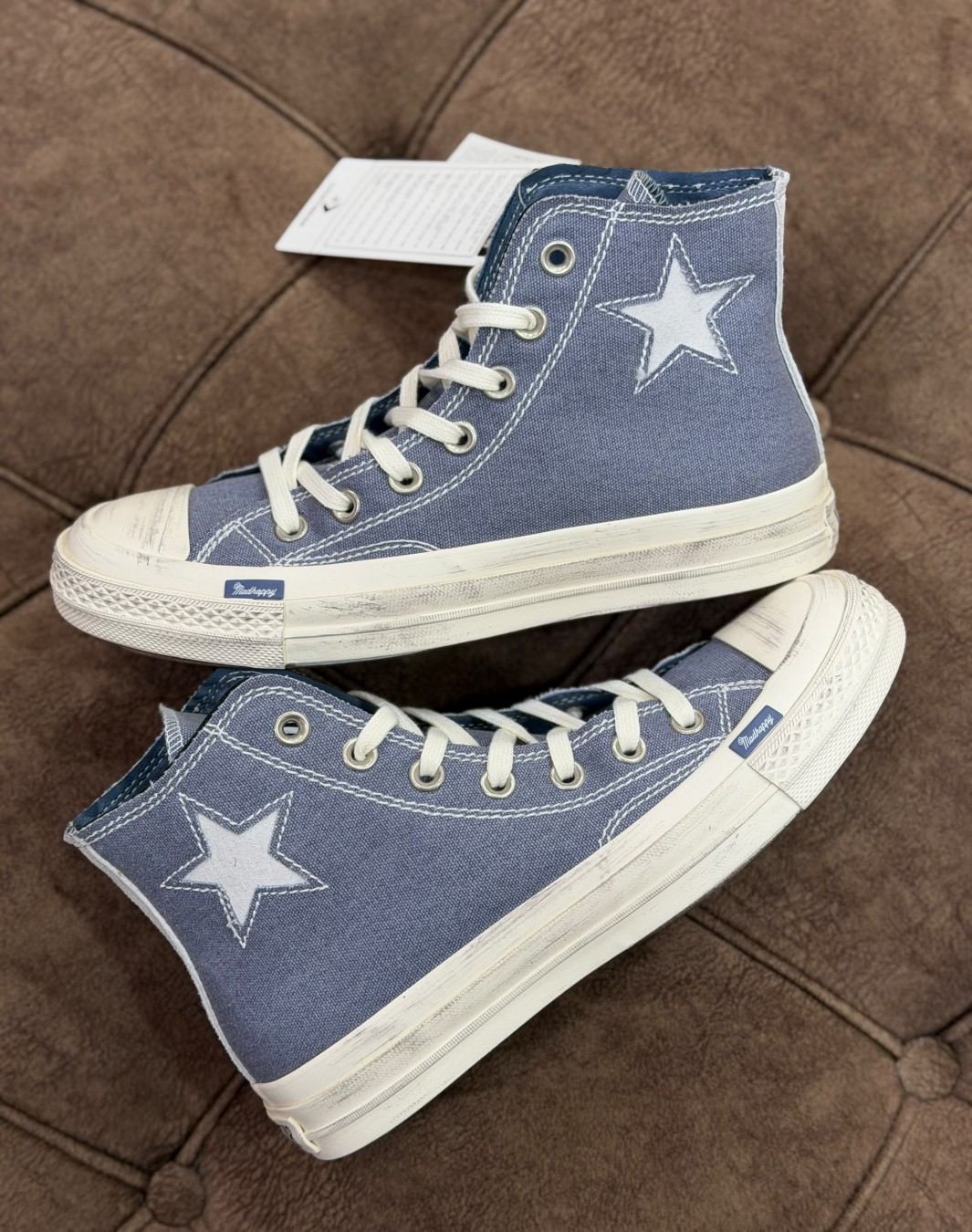 کانورس چاک ۷۰ ساقدار مد هپی طوسی سفید || Converse x Chuck 70 MadHappy Thunder Daze (کد ۱۰۰۳)