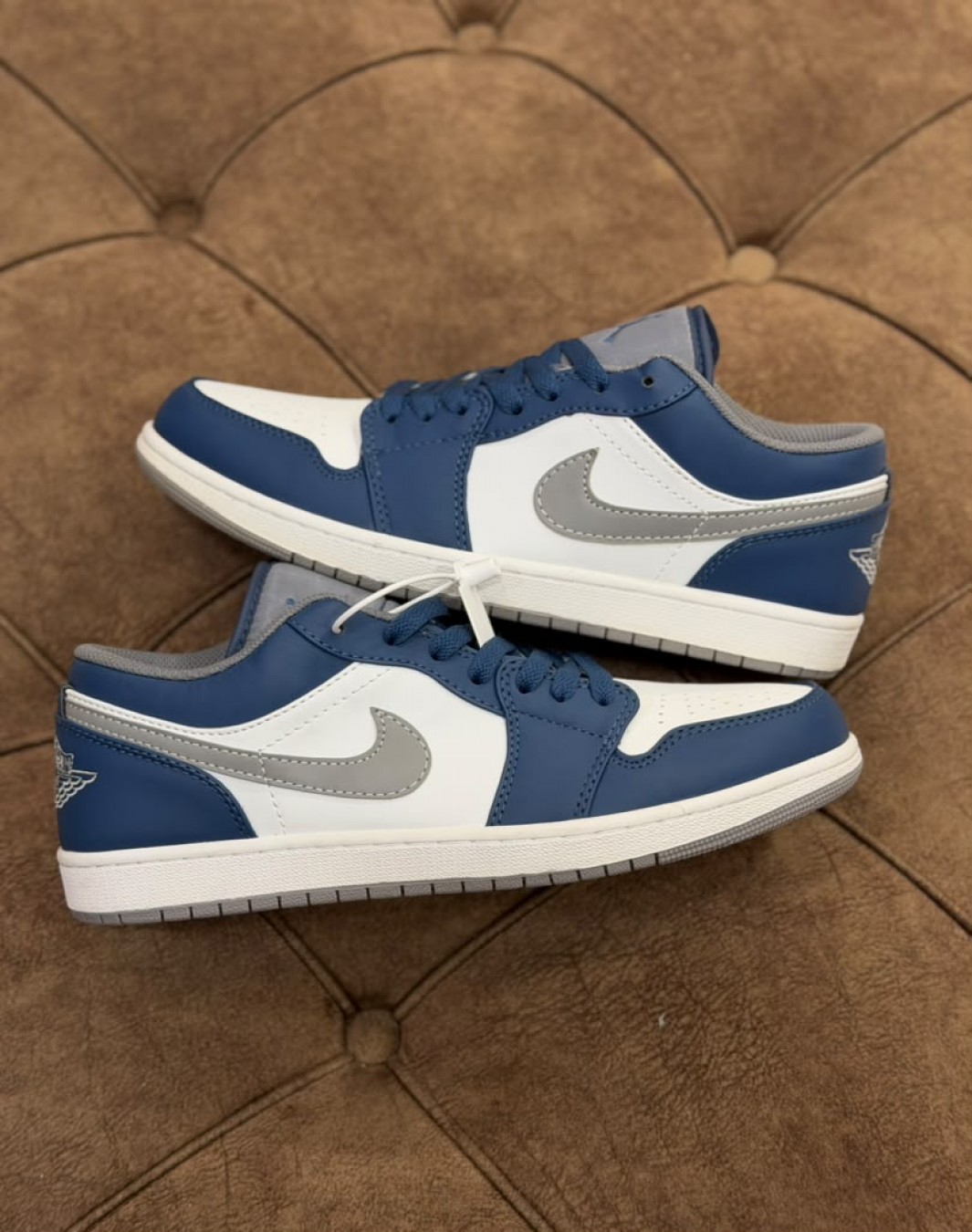نایکی ایر جردن 1 بدون ساق ترو بلو || Nike Air Jordan 1 Low True Blue (کد ۴۵۹)