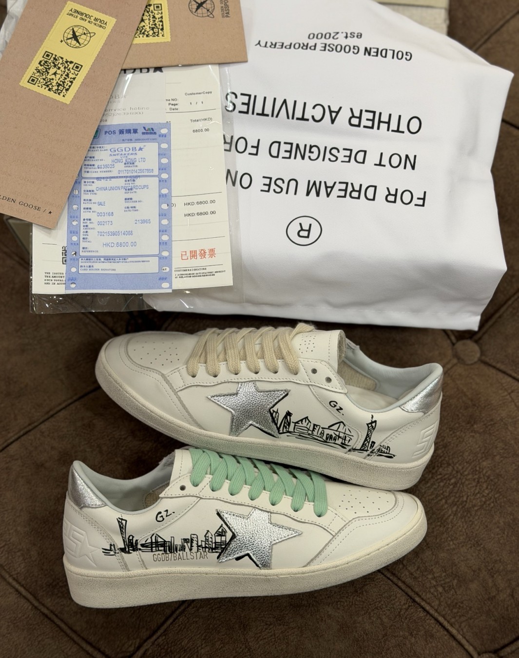 گلدن گوس بال استار سفید نقره ای || Golden Goose BallStar White Silver (کد ۸۸۱)