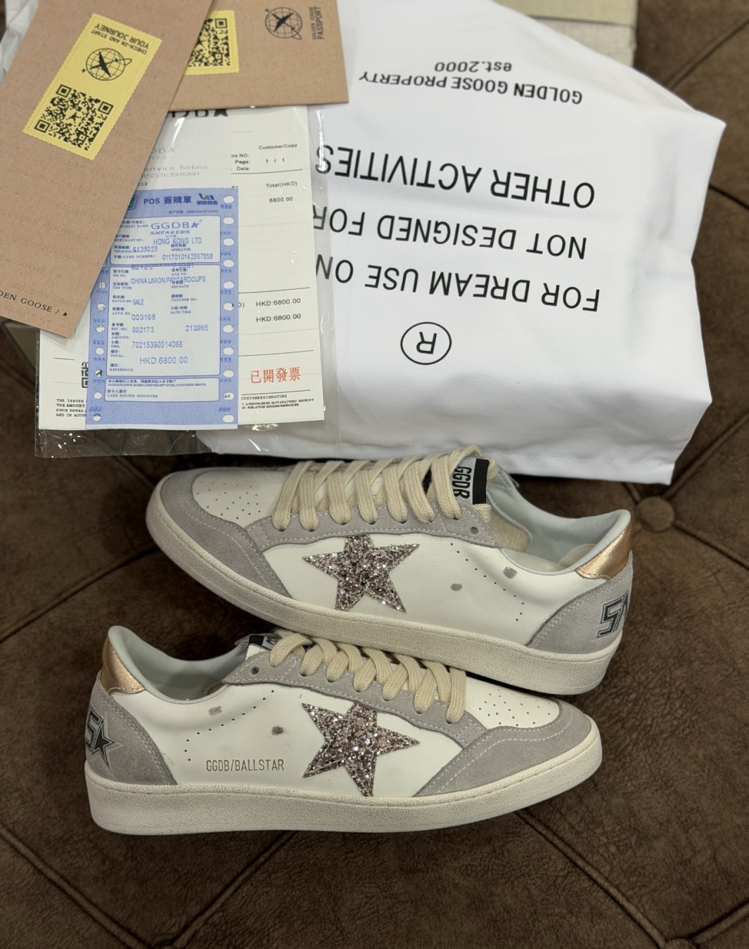 گلدن گوس بال استار گلیتر طوسی || Golden Goose BallStar Glitter Gray (کد ۸۸۲)