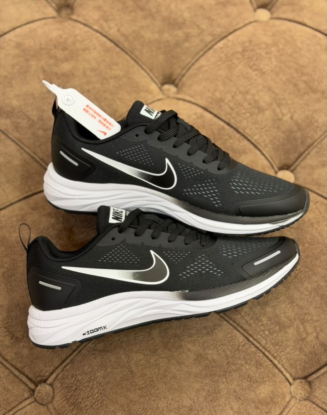 نایکی زوم وینفلو ۹ ایکس مشکی سفید || Nike Zoom Winflo 9X Black White (کد ۴۳۰)