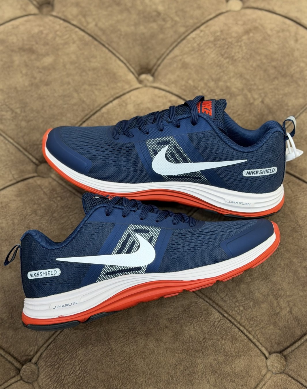 نایکی شیلد لونارلون سرمه ای قرمز || Nike Shield Lunarlon Navy Red (کد 184)