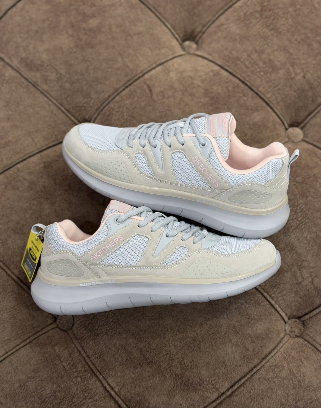 اسکچرز کوانتوم فلکس کرم || Skechers Quantum Flex Beige (کد ۱۰۳۹)